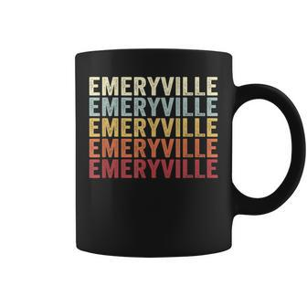 Emeryville California Emeryville Ca Retro Vintage Text Coffee Mug | Mazezy