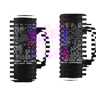 End The Violence Domestic Violence Awareness Groovy Coffee Mug - Thegiftio