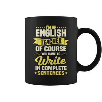 English Teacher Linguistics Grammar Professor Writer Editor Coffee Mug | Mazezy