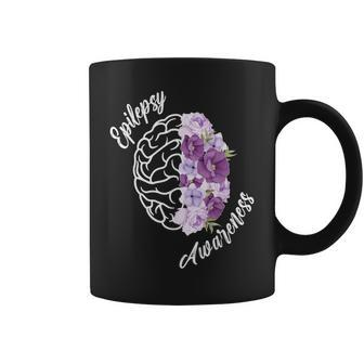 Epilepsy Awareness Flowers Epilepsy Warrior Coffee Mug - Seseable