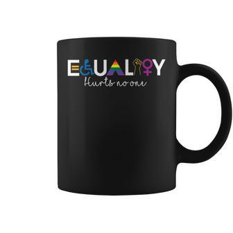 Equality Hurts No One Rainbow Lgbtq Gay Pride Coffee Mug | Mazezy