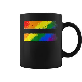 Equality Lgbt Pride Awareness For Gay & Lesbian Equal Sign Coffee Mug | Mazezy