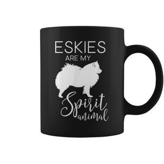 Eskie American Eskimo Dog Spirit Animal J000267 Coffee Mug | Mazezy