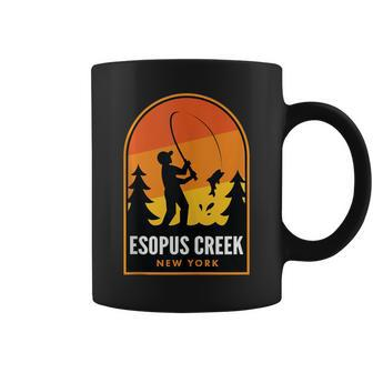 Esopus Creek New York Fishing Coffee Mug | Mazezy