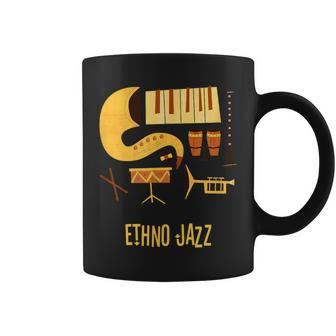 Ethno Jazz Vintage Jazz Music Coffee Mug | Mazezy
