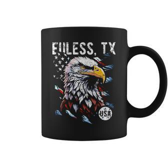 Euless Tx Patriotic Eagle Usa Flag Vintage Style Coffee Mug | Mazezy