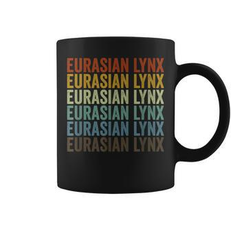 Eurasian Lynx Retro Coffee Mug | Mazezy