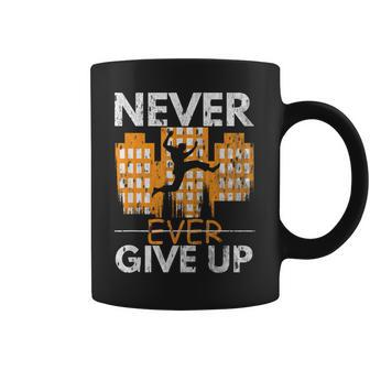 Never Ever Give Up Parcour Jumper Freestyle Parkour Coffee Mug | Mazezy