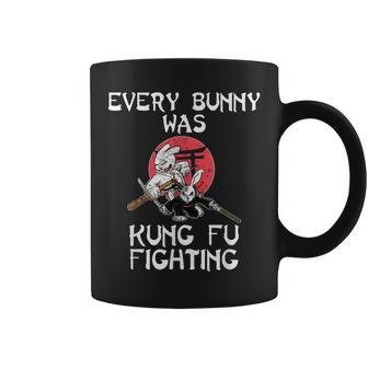 Every Bunny Was Kung Fu Fighting Easter Sunday Rabbit Coffee Mug | Mazezy