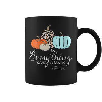In Everything Give Thanks Christian Thankful Thanksgiving Coffee Mug - Thegiftio UK