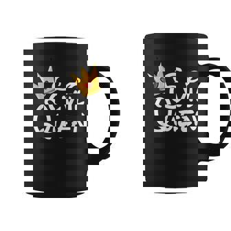 Evil Queen With Crown Black Halloween Costume Coffee Mug - Seseable