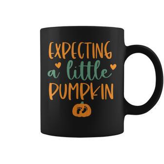 Expecting A Little Pumpkin Pregnant Thanksgiving Pregnancy Coffee Mug | Mazezy