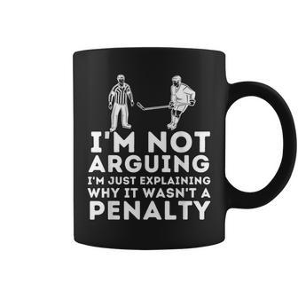 Explaining Why It Wasn't A Penalty Ice Hockey Player Coffee Mug | Mazezy