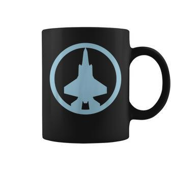 F-35 Lightning Ii Blue Air Force Military Jet Coffee Mug | Mazezy