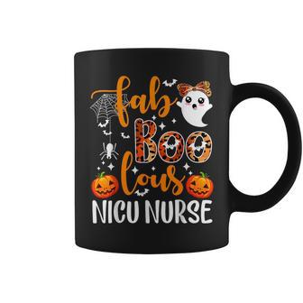 Faboolous Nicu Nurse Ghost Pumpkin Halloween Nursing Coffee Mug - Monsterry AU