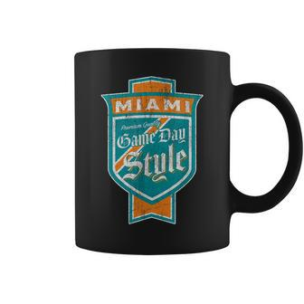 Faded Miami Beer Label Miami-Dade County Pride Coffee Mug - Seseable