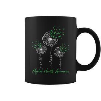 Faith Hope Love Dandelion Mental Health Awareness Men Women Coffee Mug - Thegiftio UK