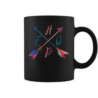 Faith Hope Love Inspirational Boho Arrows Graphic Faith Funny Gifts Coffee Mug | Mazezy