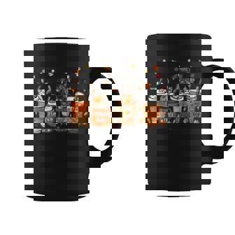 Fall Coffee Pumpkin Spice Latte Iced Autumn Schnauzer For Coffee Lovers Coffee Mug | Mazezy