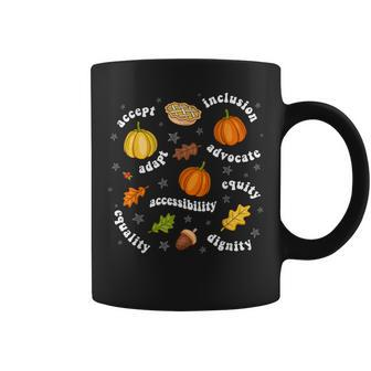 Fall Leaves Sped Teacher Pumpkin Special Education Teacher Coffee Mug - Monsterry DE
