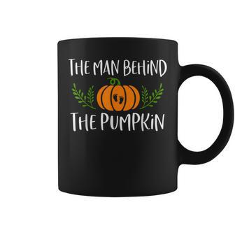 Fall Pregnancy Announcement Couple Men Dad Halloween Coffee Mug | Mazezy