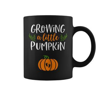 Fall Pregnancy Announcement For Women Halloween Baby Coffee Mug | Mazezy