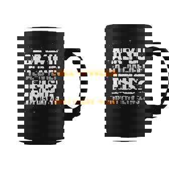 Are You Falloween Jesus Christian Bible Halloween Costume Halloween Costume Coffee Mug | Mazezy