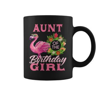 Family Flamingo Matching - Aunt Of The Birthday Girl Coffee Mug | Mazezy