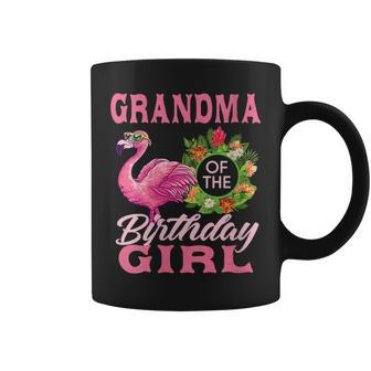 Family Flamingo Matching - Grandma Of The Birthday Girl Coffee Mug | Mazezy