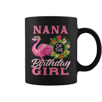 Family Flamingo Matching - Nana Of The Birthday Girl Coffee Mug | Mazezy
