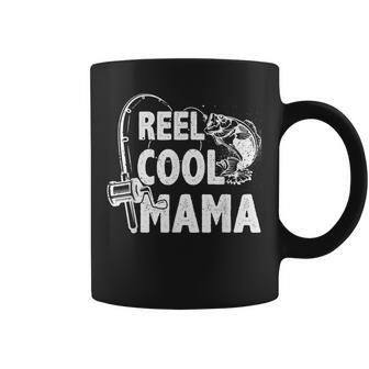 Family Lover Reel Cool Mama Fishing Fisher Fisherman Gift For Women Coffee Mug | Mazezy
