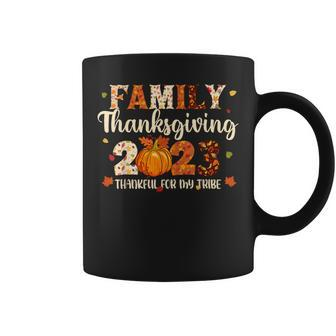 Family Thanksgiving 2023 Thankful For My Tribe Fall Autumn Coffee Mug - Monsterry