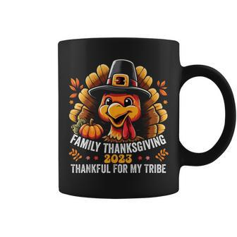 Family Thanksgiving 2023 Thankful For My Tribe Fall Autumn Coffee Mug | Mazezy