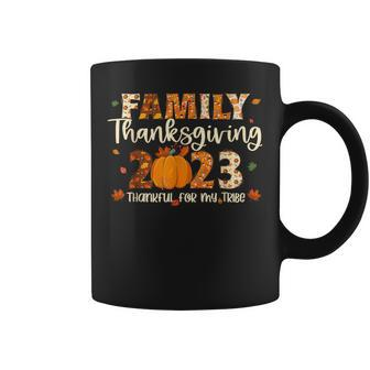 Family Thanksgiving 2023 Thankful For My Tribe Group Autumn Coffee Mug | Mazezy