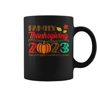 Family Thanksgiving 2023 Time Spent Together Is Worth Coffee Mug | Mazezy