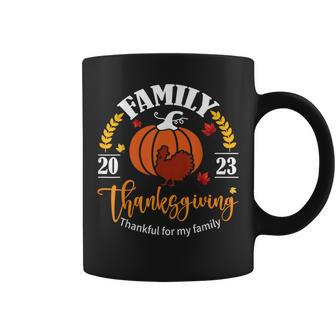 Family Thanksgiving Day 2023 Matching Thankful Autumn Fall Coffee Mug | Mazezy