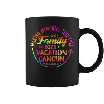 Family Vacation Cancun Mexico Making Memories 2023 Tie Dye Coffee Mug - Seseable