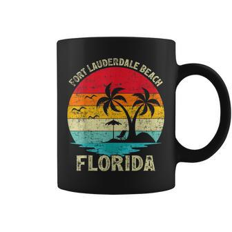 Family Vacation Vintage Retro Florida Fort Lauderdale Beach Coffee Mug | Mazezy