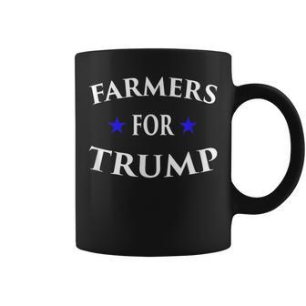 Farmers For Trump Farm Ranch Tractor Heartland Country Coffee Mug | Mazezy