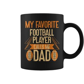 Father American Football Player Dad Sport Gift For Mens Coffee Mug | Mazezy CA