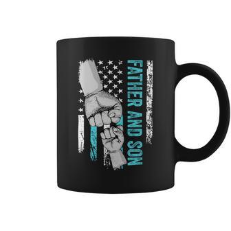 Father And Son American Flag Matching Fathers Day Father Son Coffee Mug - Monsterry