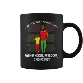 Father And Son Junenth Fatherhood Black History African Coffee Mug | Mazezy