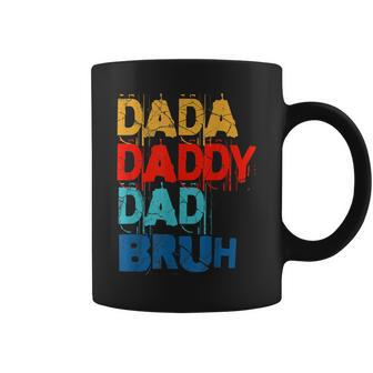 Fathers Day 2023 Funny Dad Daddy Retro Coffee Mug - Seseable
