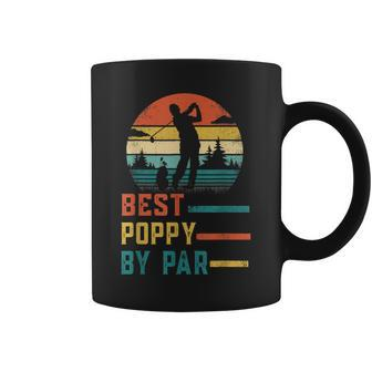 Fathers Day Best Poppy By Par Golf Gifts For Dad Grandpa Coffee Mug | Mazezy