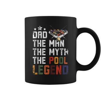Fathers Day Dad The Pool Billiards Legend Coffee Mug - Seseable