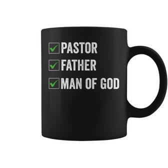Fathers Day From Church Pastor Dad Man Of God Coffee Mug - Seseable