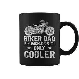 Fathers Day Funny Bike Riding Dad Motorcycle Biker Coffee Mug | Mazezy