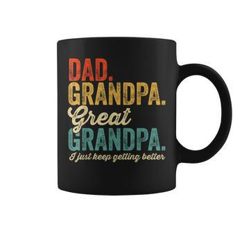 Fathers Day Present From Grandkid Dad Grandpa Great Grandpa Coffee Mug | Mazezy