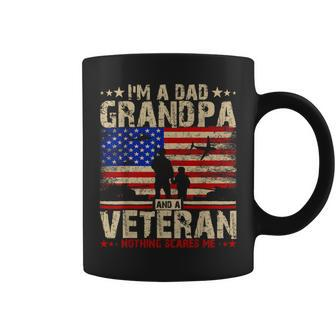 Father's Day Veterans Day -I'm A Dad Grandpa And A Veteran Coffee Mug | Mazezy