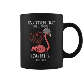 Fauntiemingo Fauntie Flamingo Lover Auntie Aunty Tita Tia Flamingo Funny Gifts Coffee Mug | Mazezy